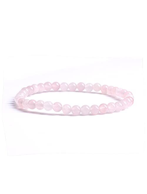 Cherry Tree Collection - Small, Medium, Large Sizes - Gemstone Beaded Bracelets For Women, Men, and Teens - 4mm Round Beads