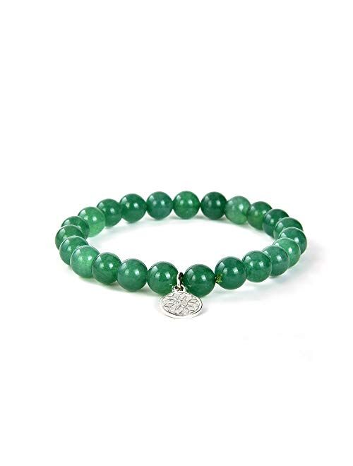 Crystal Agate ( Best Deals 2021) Green Aventurine Bracelet | Chakra Crystal Healing Gemstone Bracelet for Yoga Meditation| Semi Precious Handmade Indian Jade Jewelry for 