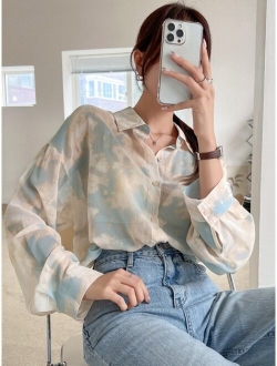 Tie Dye Drop Shoulder Shirt