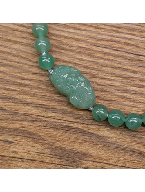 COAI Pixiu Pi Yao Charm Green Aventurine Stone Bracelet