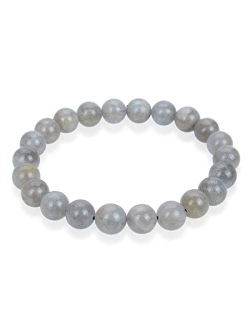 Adabele 1pc Natural Stretch Gemstone Bracelet 8mm (0.31") Bead 7 Inch to 8.5 inch Healing Crystal Energy Quartz Chakras Jewelry Women Men Girl Birthday Gift