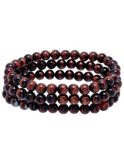 Aleure Precioso Beaded 3-Row Stretch Bracelet