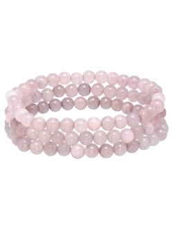 Aleure Precioso Beaded 3-Row Stretch Bracelet