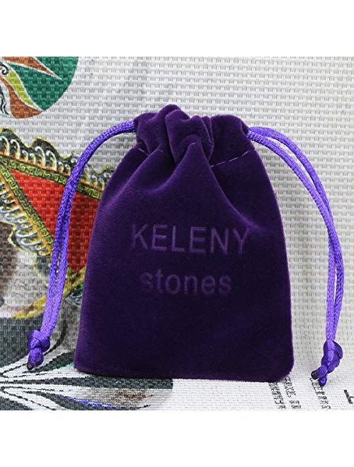 Keleny Gem Semi Precious Gemstones 8mm Natural Quartzite Stone Round Beads Rock Crystal Jasper Stretch Bracelet 7 Inch Unisex