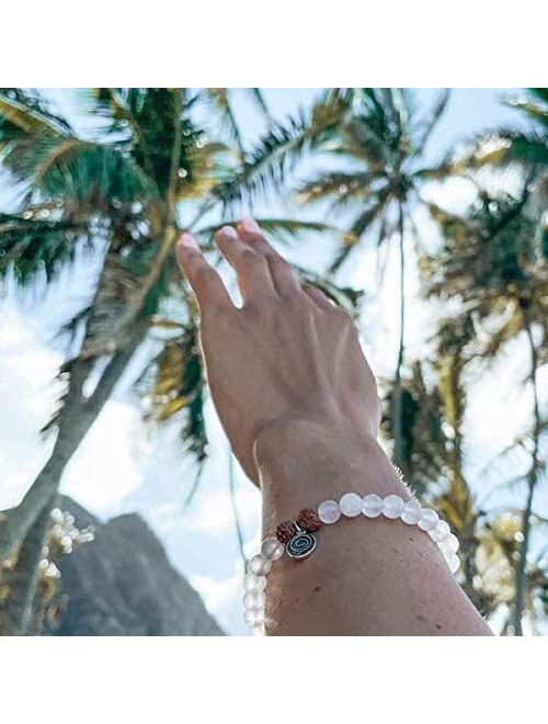 Gratitude Gifted Rose Quartz Gratitude Bracelet for Women With Sterling Silver Gratitude Symbol Charm, Beautiful Gift of Gratitude, Appreciation and Thankfulness