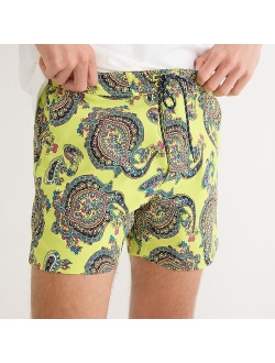 5" breaker board short in paisley with ECONYL nylon