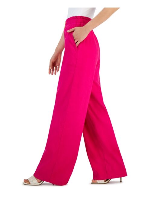 I.N.C. INTERNATIONAL CONCEPTS Petite Paperbag-Waist Pants, Created for Macy's