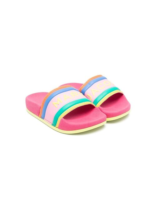 Marc Jacobs Kids rainbow rubber-sole slides