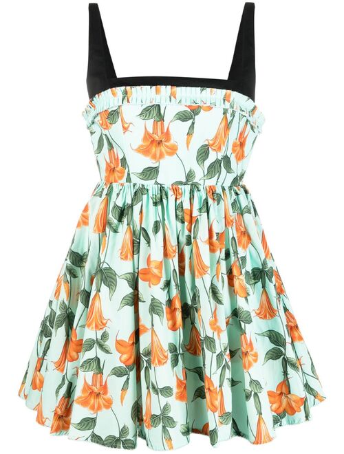 Agua By Agua Bendita all-over floral-print mini dress