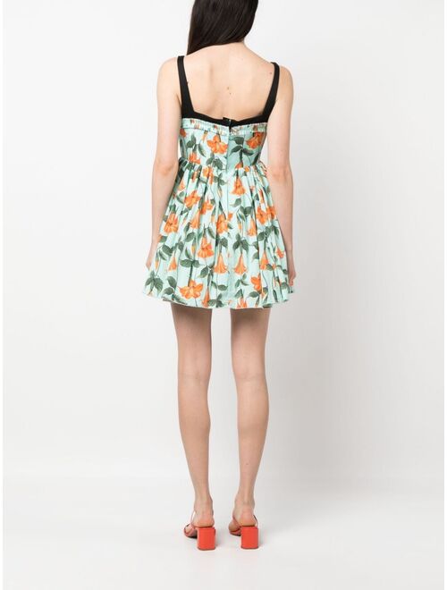 Agua By Agua Bendita all-over floral-print mini dress