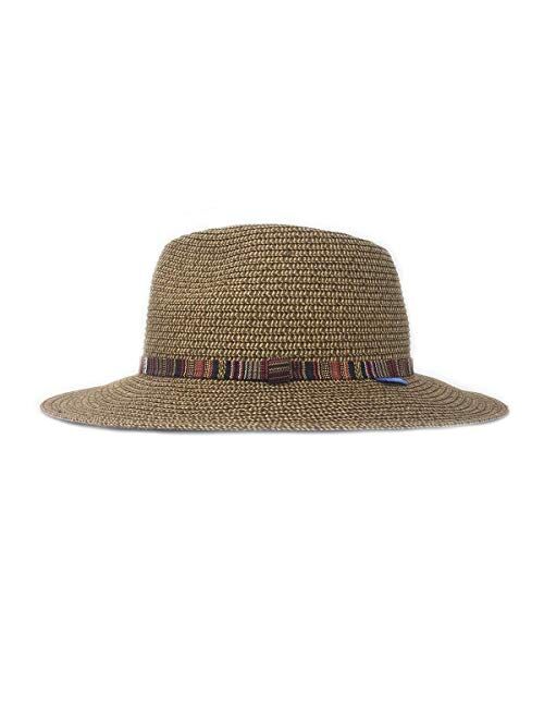 Wallaroo Hat Company Womens Sedona Fedora UPF 50+, Aztec Flair, Designed in Australia.