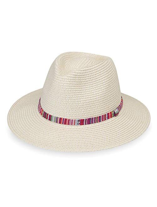 Wallaroo Hat Company Womens Sedona Fedora UPF 50+, Aztec Flair, Designed in Australia.