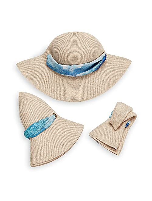 Wallaroo Hat Company Womens Lady Jane Sun Hat Ultra Lightweight, Packable, Broad Brim, Modern Style, Designed in Australia