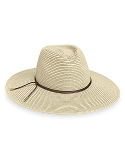 Womens Montecito Sun Hat UPF 50 , Broad Brim, Elegant Style, Designed in Australia.