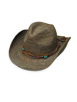 Womens Catalina Cowboy Hat Raffia, Modern Cowboy, Designed in Australia