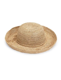 Womens Catalina Sun Hat Modern Handwoven, Twisted Natural Raffia, Wide Brim, Designed in Australia