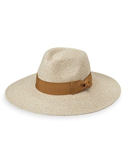 Womens St Lucia Fedora UPF 50 , Lightweight, Wide Brim, Adjustable, Travel Friendly, Packable