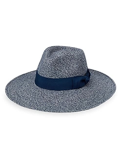 Womens St Lucia Fedora UPF 50 , Lightweight, Wide Brim, Adjustable, Travel Friendly, Packable