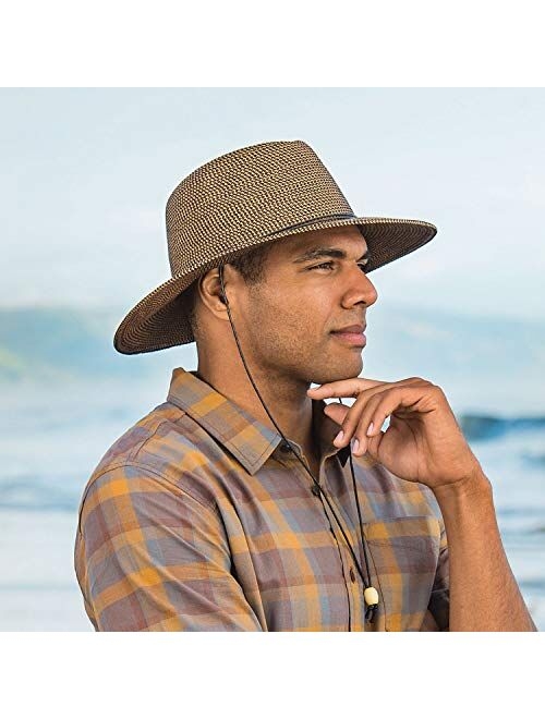 Wallaroo Hat Company Mens Logan Fedora UPF 50+, Fedora, Adjustable, Packable, Ready for Adventure, Designed in Australia