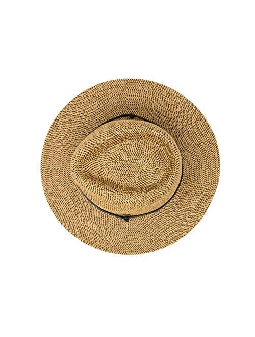 Wallaroo Hat Company Mens Logan Fedora UPF 50+, Fedora, Adjustable, Packable, Ready for Adventure, Designed in Australia