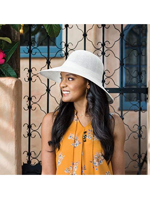 Wallaroo Hat Company Womens Victoria Diva Sun Hat UPF 50+, Packable for Every Day, Designed in Australia.