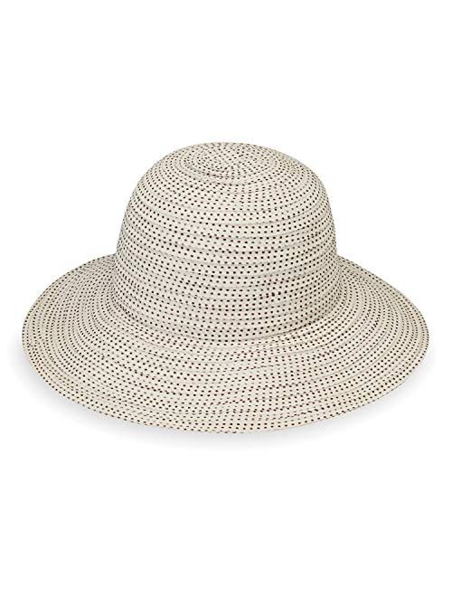 Wallaroo Hat Company Womens Petite Scrunchie Sun Hat UPF 50+, Packable for Every Day, Designed in Australia.