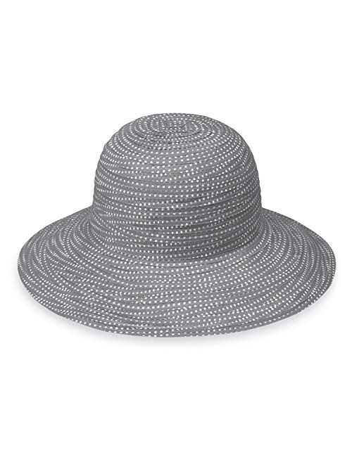 Wallaroo Hat Company Womens Petite Scrunchie Sun Hat UPF 50+, Packable for Every Day, Designed in Australia.