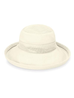 Women's Seaside Sun Hat - UPF 50  4" Brim Microfiber Adjustable Fit