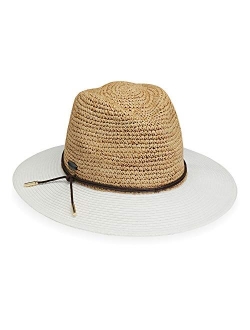 Womens Laguna Fedora Two-Toned, Broad Brim, Adjustable, Elegant Style, Designed in Australia