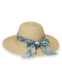 Womens Sausalito Sun Hat UPF 50 , Adjustable, Broad Brim, Lined, Elegant Style, Designed in Australia