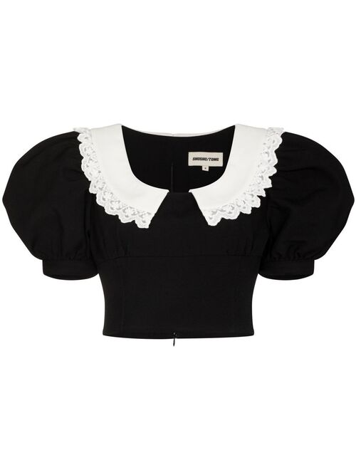 SHUSHU/TONG short-sleeve cropped top