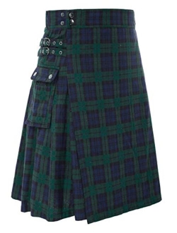 Scottish Mens Kilt Traditional Highland Tartan Utility Kilt