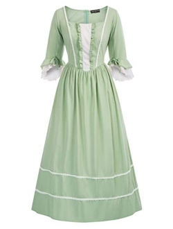 Women Pioneer Colonial Costume Prairie Civil War Dresses