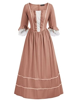 Women Pioneer Colonial Costume Prairie Civil War Dresses