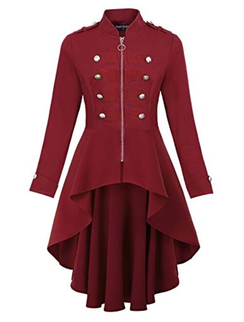 Scarlet Darkness Women Steampunk Jacket Medieval Pirate Renaissance Goth Costume