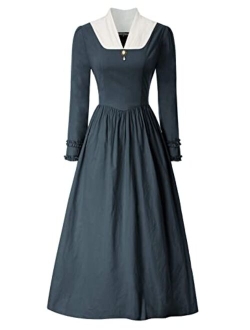 Colonial Dress for Women Modest Prairie Pioneer Costume Outfits