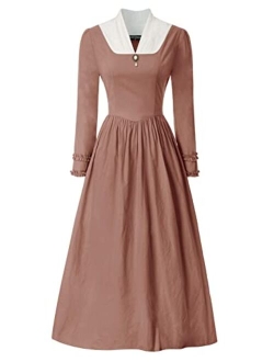 Colonial Dress for Women Modest Prairie Pioneer Costume Outfits