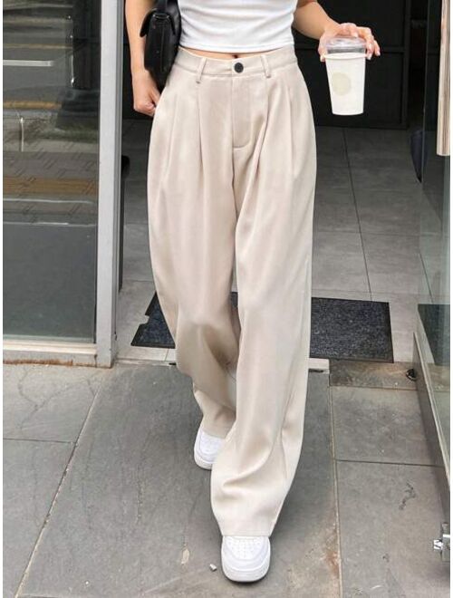 DAZY High Waist Plicated Detail Pants