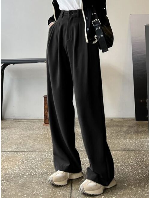 DAZY High Waist Plicated Detail Pants