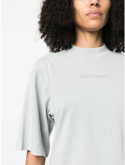 Palm Angels reverse logo-print cropped T-shirt