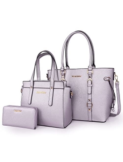 Purses and Handbags for Women 3PCS Tote Purse and Wallet Set