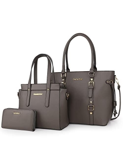 Purses and Handbags for Women 3PCS Tote Purse and Wallet Set