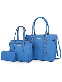 Purses and Handbags for Women 3PCS Tote Purse and Wallet Set