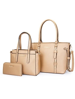 Purses and Handbags for Women 3PCS Tote Purse and Wallet Set