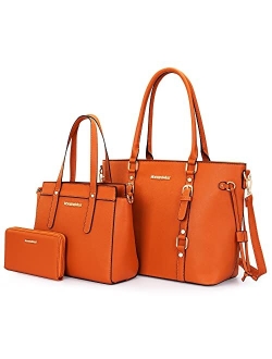 Purses and Handbags for Women 3PCS Tote Purse and Wallet Set