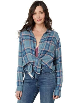 Cloud Plaid Boyfriend Shirt