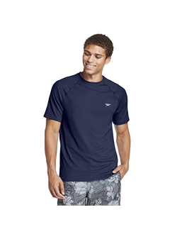 Men's Uv Swim Shirt Short-Sleeve Loose Fit Easy Tee