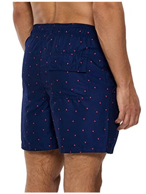 SILKWORLD Mens Swimming Trunks 5 Inch Inseam Swim Shorts Summer Bathing Suit Swimwear Beachwear with Pockets