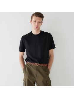 Relaxed premium-weight cotton no-pocket T-shirt