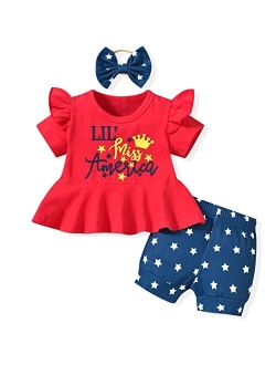 Aalizzwell Baby Girls 4th of July Oufit